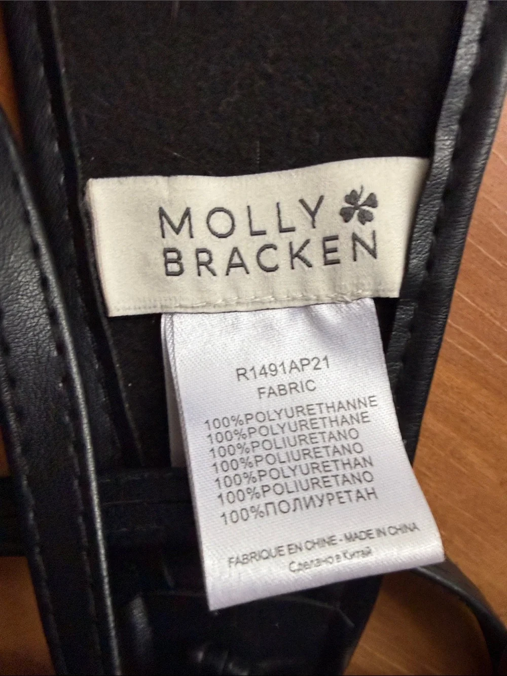 Molly Bracken Wide Black Tie Waist Belt